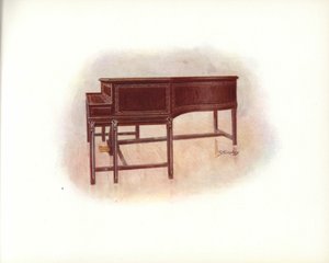 Página do Catálogo de Arte Steinway & Sons Art Catalogue (cor litho) de English School