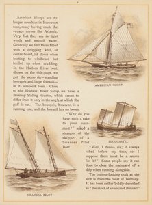 Página de The Boats of the World, finais do século XIX (litografia a cores) de English School