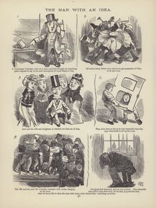Página de The British Working Man or One Who Does Not Believe In Him (gravura) de English School