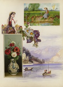 Página do final do livro de recortes vitoriano (multimídia)