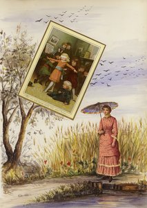 Página do final do livro de recortes vitoriano (multimídia)