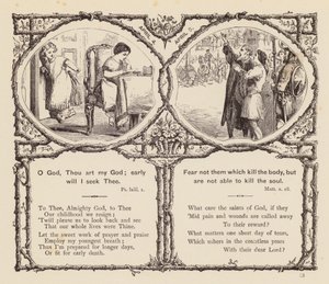 Página do Pão Diário das Crianças (gravura) de English School