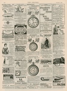 Página de publicidade de The Graphic, 22 de setembro de 1888 de English School