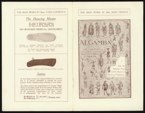 Páginas do Catálogo de Gambas Famoso Balé de Milão (litho) de English School