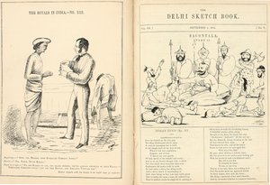 Páginas do Sketchbook Delhi de English School