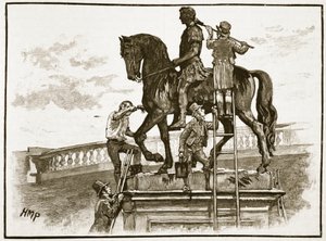 Pintura do rei William Black, Dublin, 1822, ilustração da história ilustrada de Cassells da Inglaterra (foto sépia) de English School