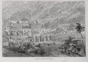 Palácio de Sans Souci, Hayti norte, do passado e do presente de Santo Domingo por Samuel Hazard, bar. em 1873 de English School