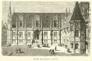 Palácio da Justiça, Rouen, dezembro de 1870 de English School