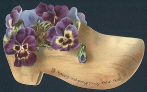 Pansies in Clog, Cartão de Ano Novo