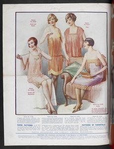 Padrões de papel para chemise, calcinhas, calcinhas e tarentulle, Modas para todos, Outubro de English School