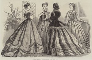 Paris Fashions for December (gravura) de English School