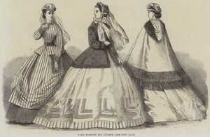 Paris Fashions para outubro (gravura) de English School