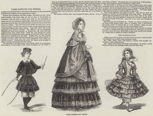 Paris Fashions for Winter (gravura) de English School