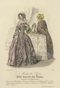 Modas de Paris, 1843 de English School