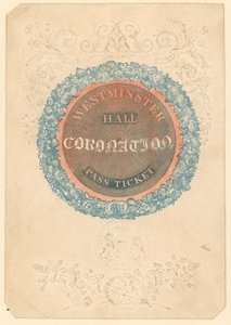 Passagem para o Grande Banquete de Coroação do Rei George IV no Westminster Hall, 17 de julho de 1821 de English School