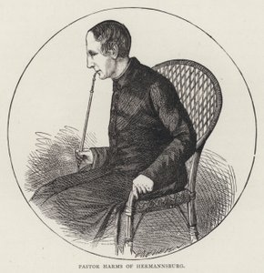 Pastor Harms of Hermannsburg (gravura) de English School