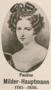 Pauline Milder-Hauptmann (gravura) de English School