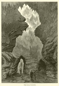 Peak Cavern, Derbyshire (gravura) de English School