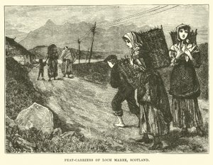 Portadores de turfa do Loch Maree, Escócia de English School