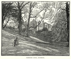 Pembroke Lodge, Richmond (gravura) de English School
