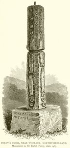 Percys Cross, perto de Wooller, Northumberland de English School