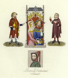 Pessoas de distinção do século XV de English School