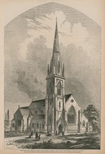 Vista perspectiva, de, igreja christ de English School