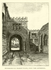 Peterborough Market Place, da Catedral de English School