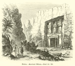 Petra, Edom Antigo, Joel, iii, 19 de English School
