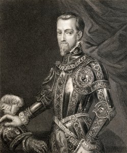 Filipe II, de "História do Reino de Filipe II", publicado em 1855 de English School