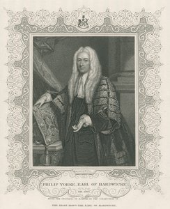 Philip Yorke, 1º Conde de Hardwicke, de &39;British&39;s Portraits&39; de Lodge, 1823 (gravura) de English School