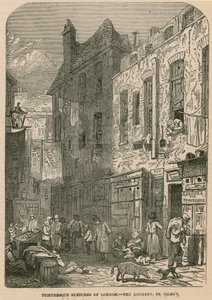 Esboços pitorescos de Londres - The Rookery, St Giless de English School