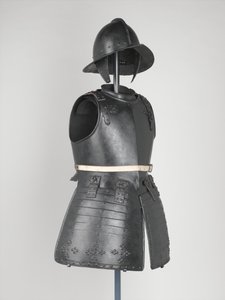 Placa de peito do Pikeman, c.1630-40 (metal) de English School