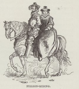 Pillion-riding (gravura) de English School