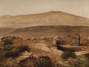 Locais mencionados na Bíblia: Poço de Jacobs (cromolitho) de English School
