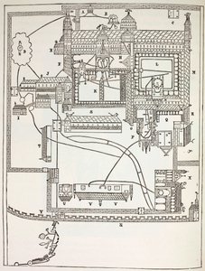 Plano do Mosteiro Beneditino de Canterbury de English School