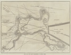 Plano de Intenções de Sir Hope Grant no Chobham Common (gravura) de English School