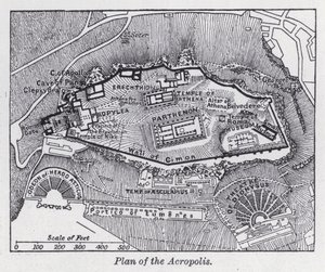 Plano da Acrópole (Litho) de English School