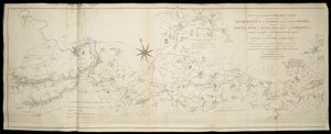Plano do canal navegável proposto entre o rio Kennet em Newbury em Berks e o rio Avon em Somerset : por meio do qual uma comunicação navegável será aberta entre ..London e Bristol [também] Wilts & Berks & Somerset Coal Canals / Surveyed... por John Rennie de English School