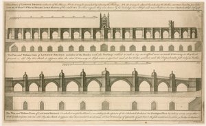 Planos para a nova ponte de Londres de English School