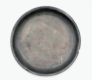 Placa com inscrição para Florence Nightingale (estanho) de English School