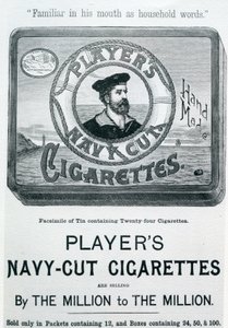 Jogadores Marinha Cut Cigarettes, 20th Century de English School