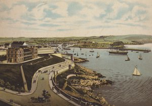 Plymouth: Instituto Biológico e Cattewater (cor litho) de English School