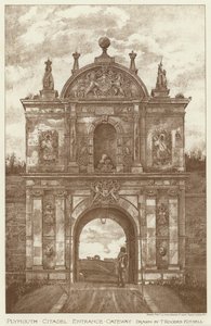 Cidadela Plymouth, Porta de Entrada (litho) de English School