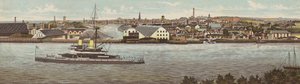 Plymouth: Devonport e HMS Devastation (cor litho) de English School