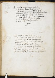 Poemas de Sir Thomas Wyatt, f.54v, c.1530-39 (tinta sobre papel) de English School