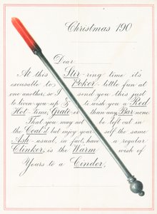 Poker, cartão de Natal de English School