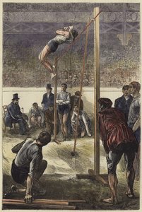 Pole pulando no Salão Agrícola de English School