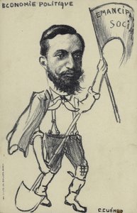 Desenho animado da economia política (litho) de English School