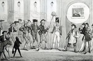 Pobres Froze Out Gardners, 1820 de English School